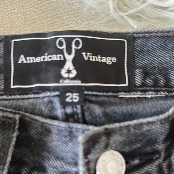 Levi American Vintage Black Denim Lace-Up Skirt - Picture 2 of 4